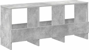 vidaXL Raft pentru reviste Gri din beton 102 x 30 x 45 cm