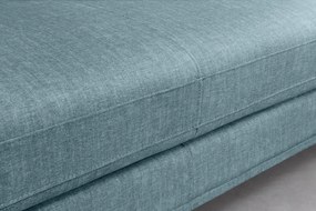 Coltar cu sezlong dreapta, Catifea albastru petrol, SIGNUM 315cm