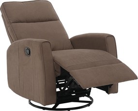 Fotoliu rotativ de relaxare, gri-maroniu taupe, MEKENZI