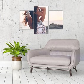 Tablou - Femeia pe plajă (90x60 cm)