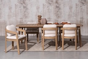 Scaun de grădină în culoare naturală din lemn masiv Pablo – Bizzotto