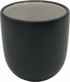 Pahar Cafea Novum Black Beauty 150ml (espresso lung cu lapte) Negru + Gri-Crem