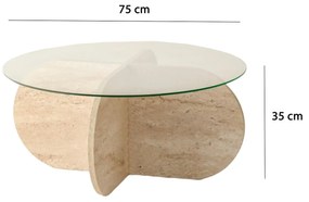 Măsuță de cafea Bubbly (Travertin) . 1101446