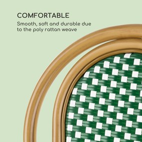 Montpellier GR, scaun din aluminiu, stivuibil,din sticlă, verde