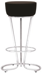 Scaun bar cafenea PINACOLADA Hoker, Negru piele ecologica