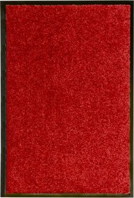 vidaXL Covoraș de ușă lavabil, roșu, 40 x 60 cm