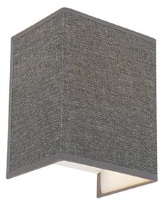 Lampa de perete modernă din iută gri - Vete
