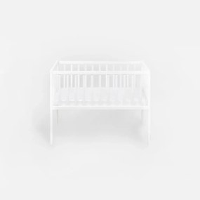 Patut mic, co-sleeping din lemn, Classic Alb 90 x 40 cm