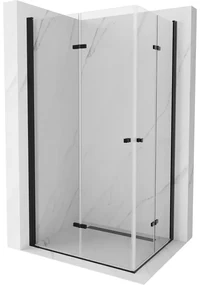 Mexen Lima Duo cabină de duș pliabilă 80 x 70 cm, transparent, Neagră - 856-080-070-70-00-02
