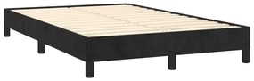 Cadru de pat, negru, 120x200 cm, catifea Negru, 25 cm, 120 x 200 cm