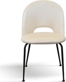 Scaun Farco ,structura metalica ,catifea - BEJ
