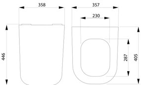 Colac de toaletă Bruckner SoftClose WALTER SLIM alb