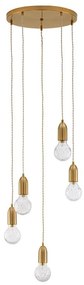 Lustra moderna cu 5 pendule design minimalist VEDA