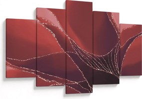 Tablou - Floare abstractă roșie N⁰2 (150x105 cm)