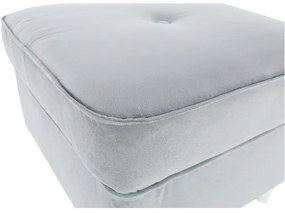 Taburet modern Culoare gri deschis/alb, RUFINO NEW