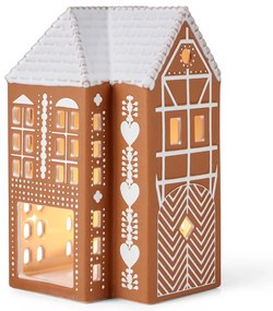 Sfeșnic pentru lumânări pastilă din ceramică Gingerbread Lighthouse – Kähler Design