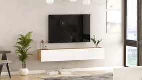 Comoda TV FR8 Athlantic Pine-Alb