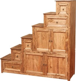 Comoda mare tip scara, L140 42 H142 cm, stanga