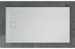Cadita de dus dreptunghiulara alb SanSwiss Livada W20A 90x120 cm slim