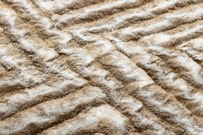 Covor FLIM 010-B1 modern shaggy, labirint - structural bej