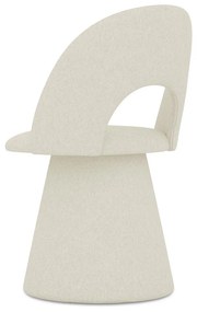 Scaun de sufragerie crem tapițat Kalo – Makamii