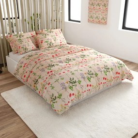 Lenjerie de pat din bumbac HERBAR BLEND bej Dimensiune lenjerie de pat: 70 x 90 cm | 140 x 200 cm