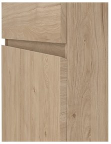 Comodă în culoare naturală cu aspect de lemn de stejar 80x100x40 cm Naia – Tvilum