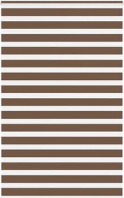 vidaXL Jaluzea tip zebra maro lățime țesătură 145,9 cm poliester