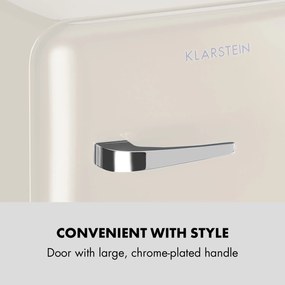 Klarstein Audrey Mini, frigider retro, 48 l, 2 nivele, energie. clasa F