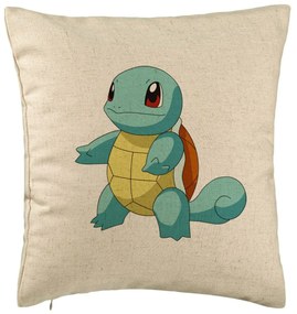 Perna Decorativa, Model copii Squirtle, 40x40 cm, Bej, Husa Detasabila, Burduf