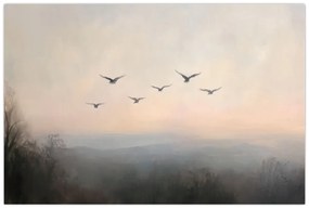 Tablou - Stol de păsări (90x60 cm)