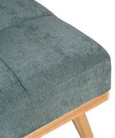 Canapea turcoaz extensibilă cu tapițerie din chenille 178 cm – Ixia