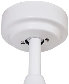 Ventilator de tavan alb cu imprimeu de lemn 132cm incl. LED Dimmabil cu telecomandă - Joly