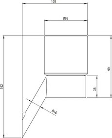 Silia Pahar baie cu suport finisaj negru ADI_N911
