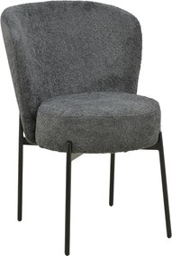 Scaun Bucatarie/Dining Hirmas Textil Gri Antracit