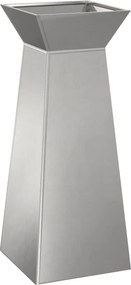 vidaXL Vază pe pilon Argintiu 40 x 40 x 100 cm