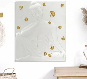 Mauro Ferretti Panou Decorativ Buddha cm 46X5,7X55,5 | Aosom Romania