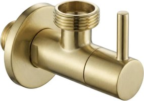 Robinet coltar 1 2 x 3 4 auriu periat