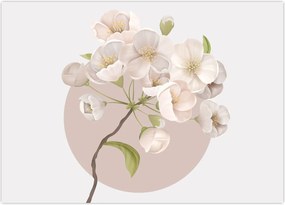 Tablou pe sticlă - Înflorește cu grație N⁰2 (70x50 cm)