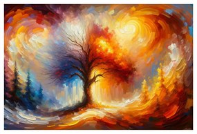 Tablou arborele vieții de toamnă în lumină
