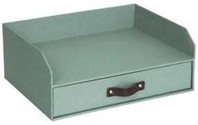 Organizator verde pentru sertar/pentru documente din carton Walter Canvas Paper Laminate – Bigso