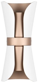 Aplică de perete albă/în culoarea bronz Coat – Trio