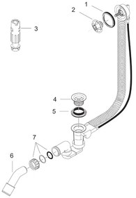 Instalatie de cada, Hansgrohe, Flexaplus, 78 cm, fara ornament