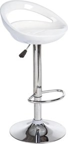 Set de 2 scaune de bar design modern alb ASTER 0731328 BZ