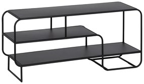 Comodă TV neagră din metal 110x50 cm Sleco – Ixia