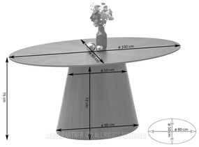 Masă de sufragerie Padro (nuc). 1111768