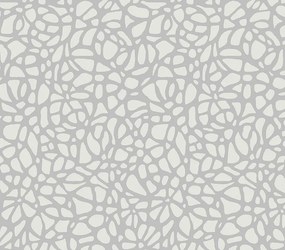 Tapet Pebble, Mist Silver Luxury Patterned, 1838 Wallcoverings, 5.3mp / rola