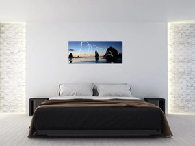 Tabloul - plaja în apus de soare (120x50 cm)