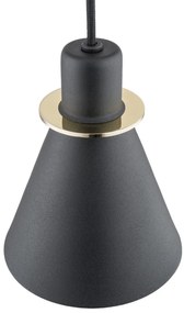 Pendul modern design retro Beverly negru/auriu