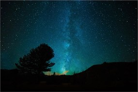 Tablou cu cerul nocturn și stele (90x60 cm)